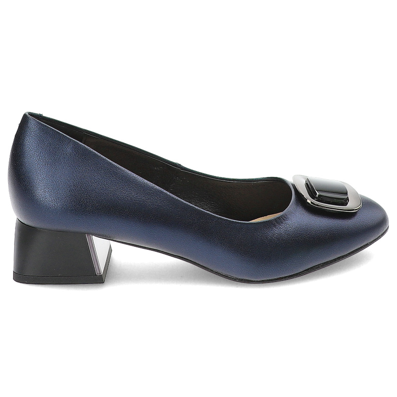 Granatowe Czółenka Armodo Eleganckie Obuwie Damskie Premium