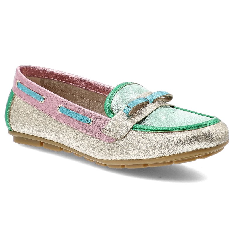 Kolorowe Mokasyny Armodo Wygodne Obuwie Damskie