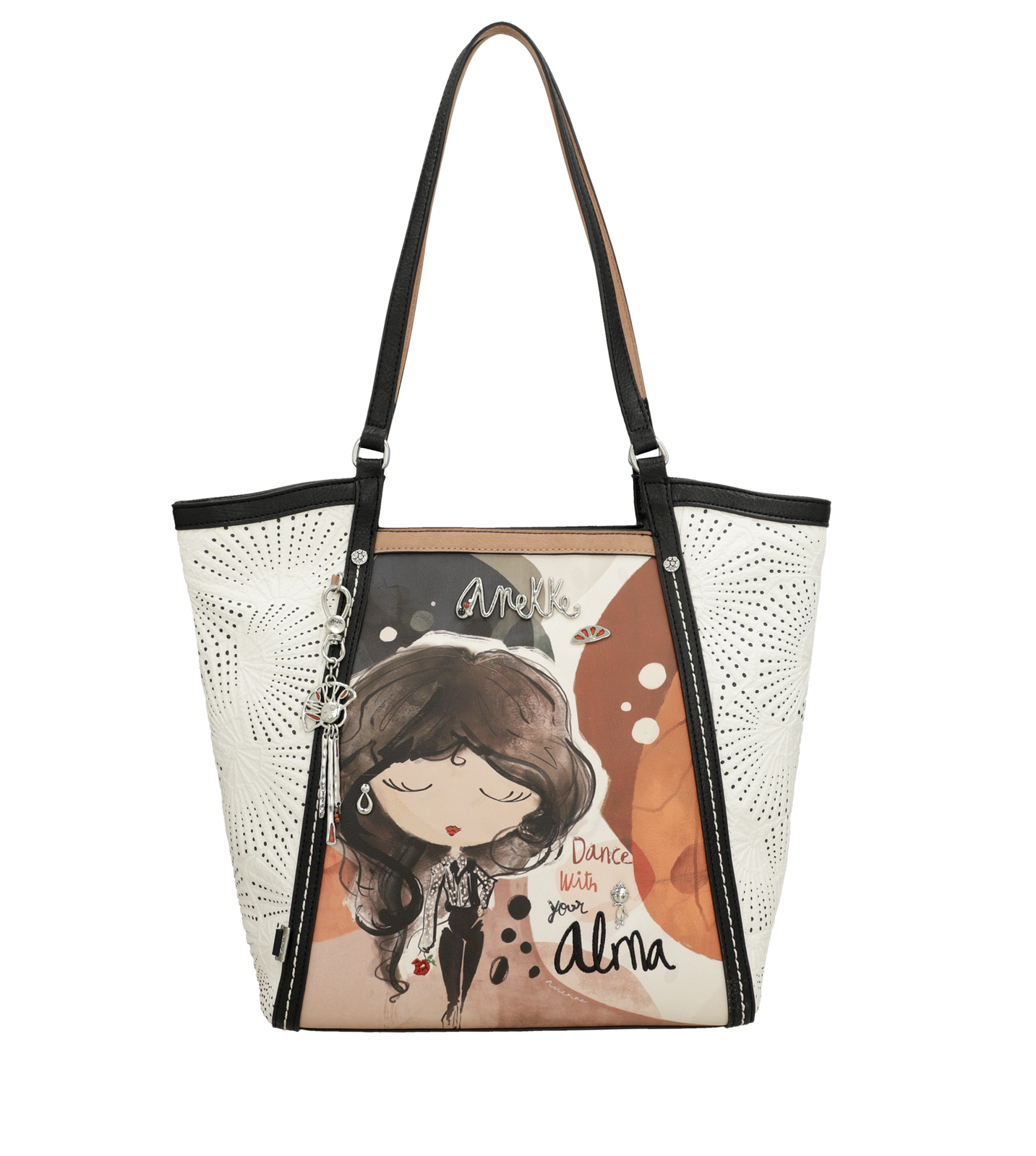 Pomarańczowa Torebka Anekke Elegancka Shopperka Damska Seria Alma