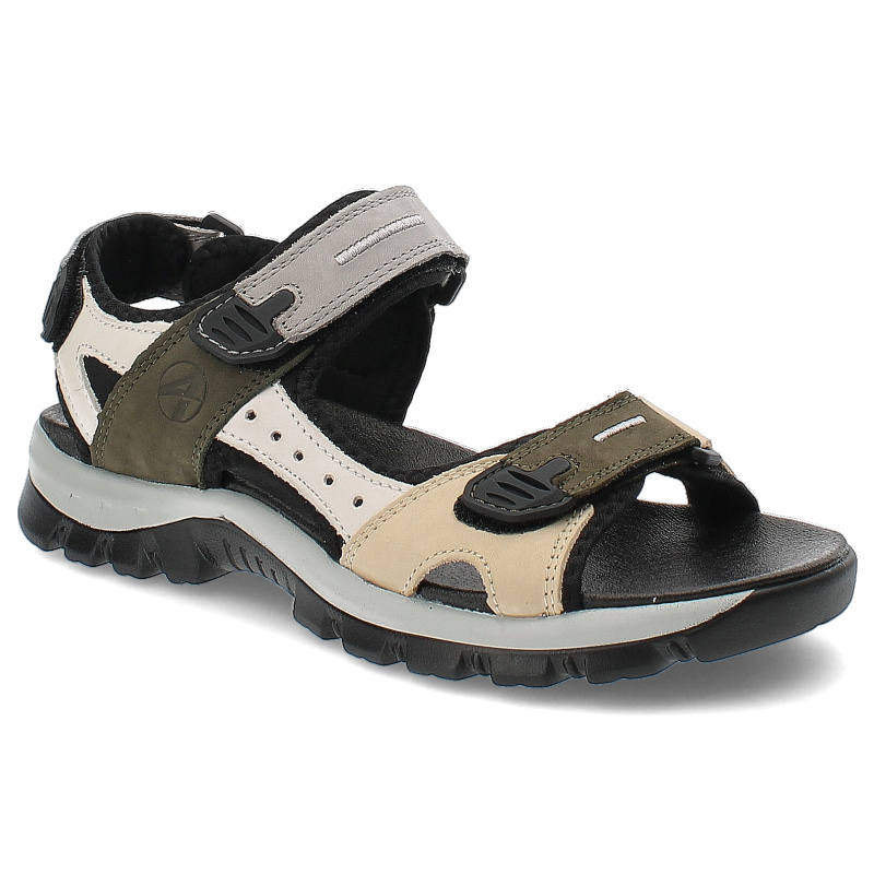 Szare Sandały Artiker Wygodne Obuwie Damskie