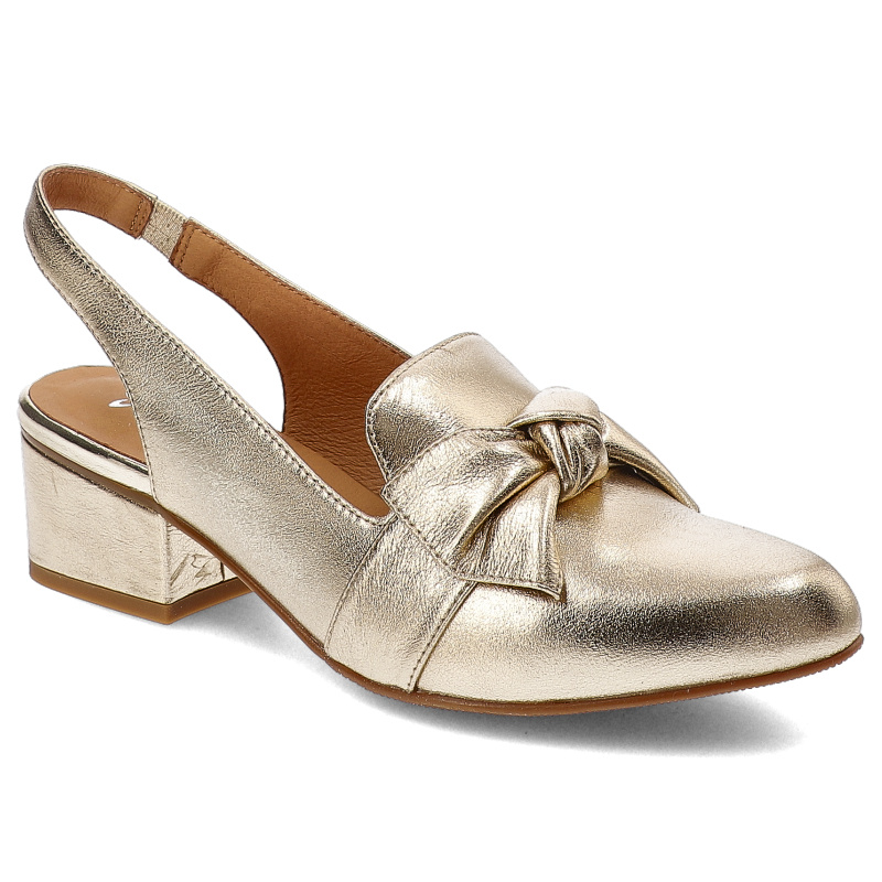 Złote Sandały Maciejka Modne Obuwie Damskie