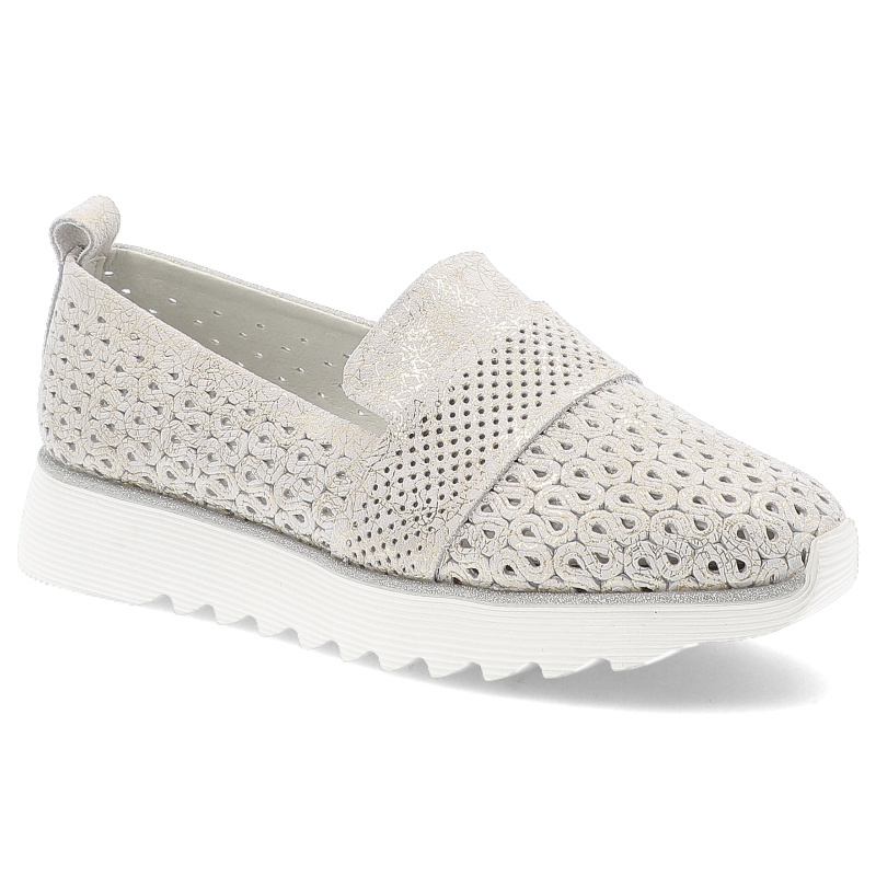 Złote Półbuty S.Barski Modne Obuwie Damskie