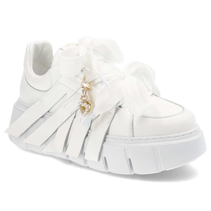 Białe Sneakersy Chebello Modne Obuwie Damskie