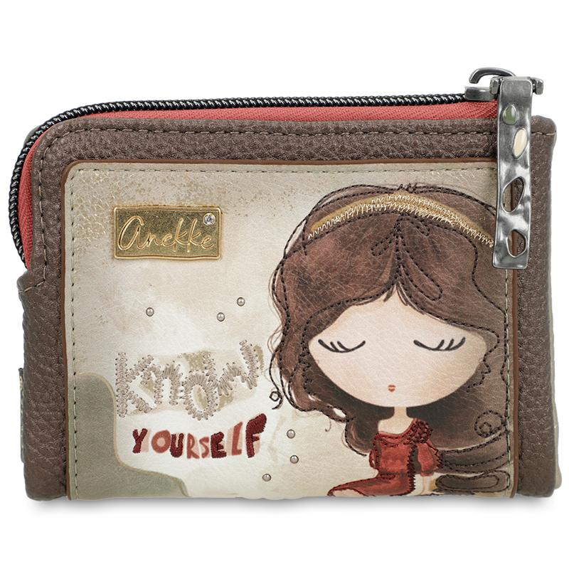 Portfel damski Anekke, na bilon i karty kredytowe z zapięciem na zamek, multikolor, 42709-910