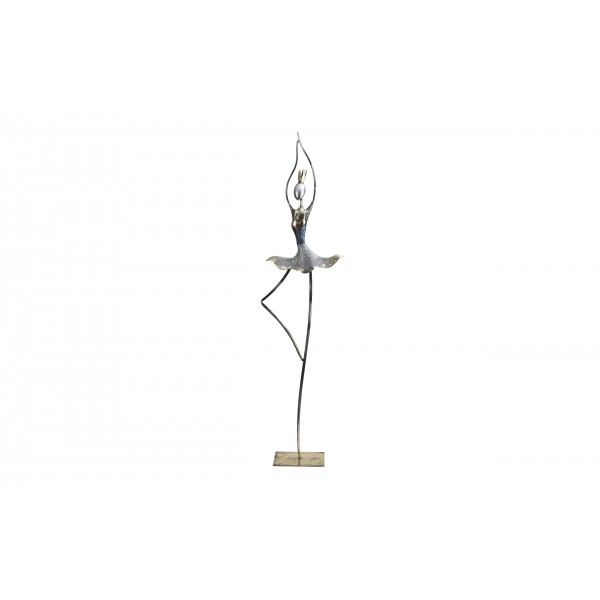 Figurka metalowa baletnicy