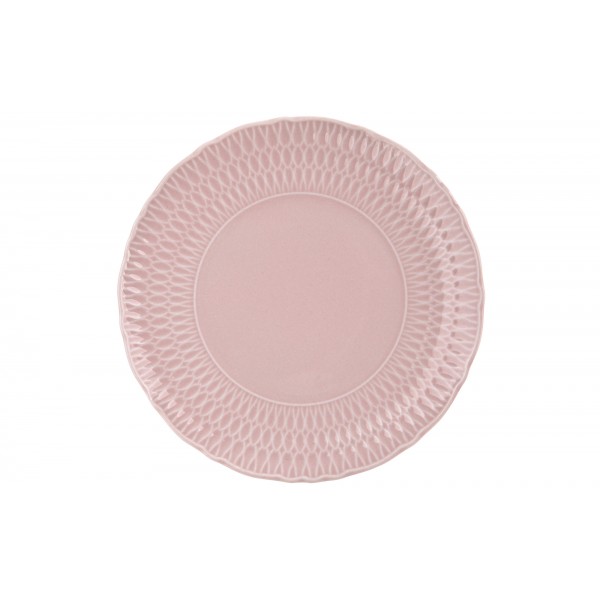 Talerz płytki 21 cm Sofia Różowa