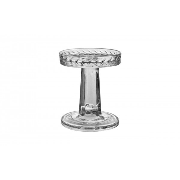 Świecznik szklany 12 cm Art-Pol 166702