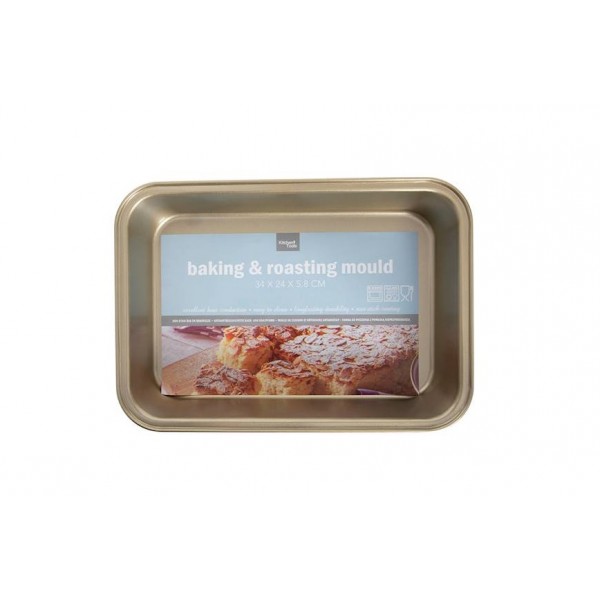 Forma do ciasta 34x24 cm Kitchen Tools blacha prostokątna