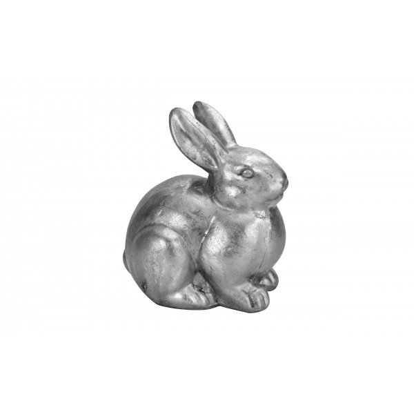 Figurka srebrny króliczek