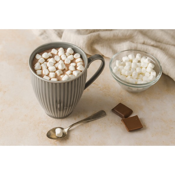 Kubek porcelanowy 420 ml Dalia Szara