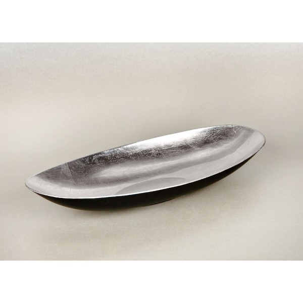 Salaterka plastikowa 30cm - srebrna