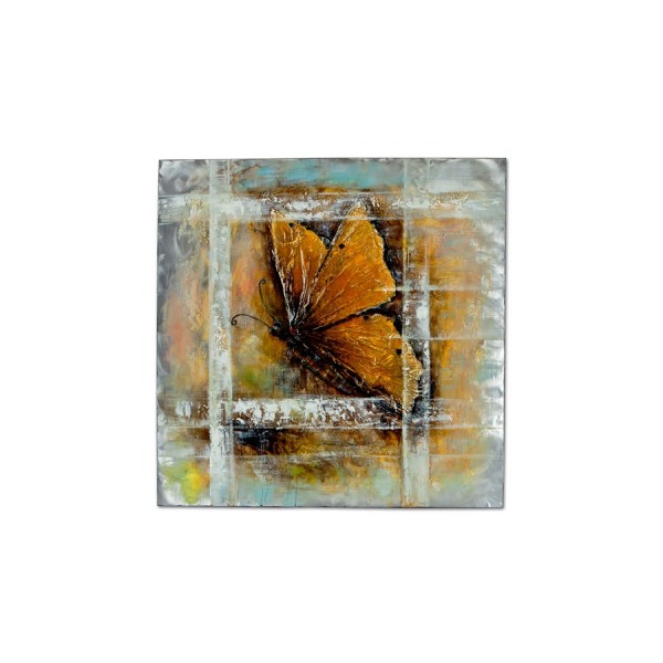 Obraz na płótnie 100x100 cm Motyl brązowy