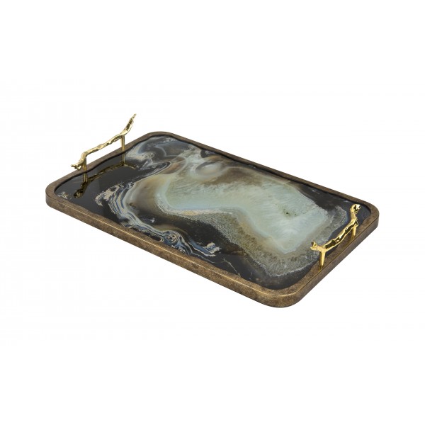 Taca dekoracyjna 48x30x8 cm Tulum