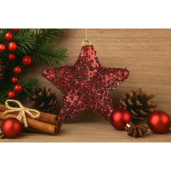 Bombka gwiazda 12cm