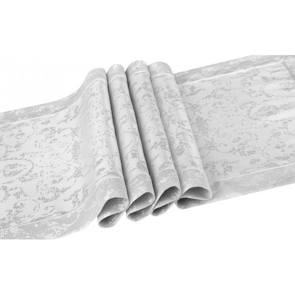 Bieżnik "CRACOVIA" 50x150 cm srebrny