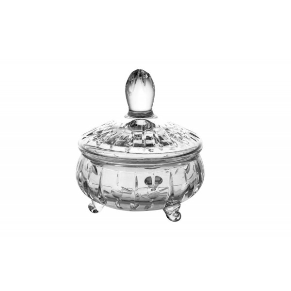 Bombonierka kryształowa 12 cm.