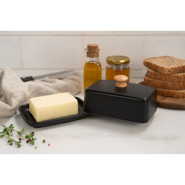 Maselnica porcelanowa Bona czarna