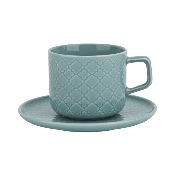 Filiżanka ze spodkiem 250 ml Marrakesz morski