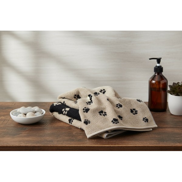 Ręcznik bawełniany 80x150 cm WE LOVE DOGS Paws 6247/93 kąpielowy