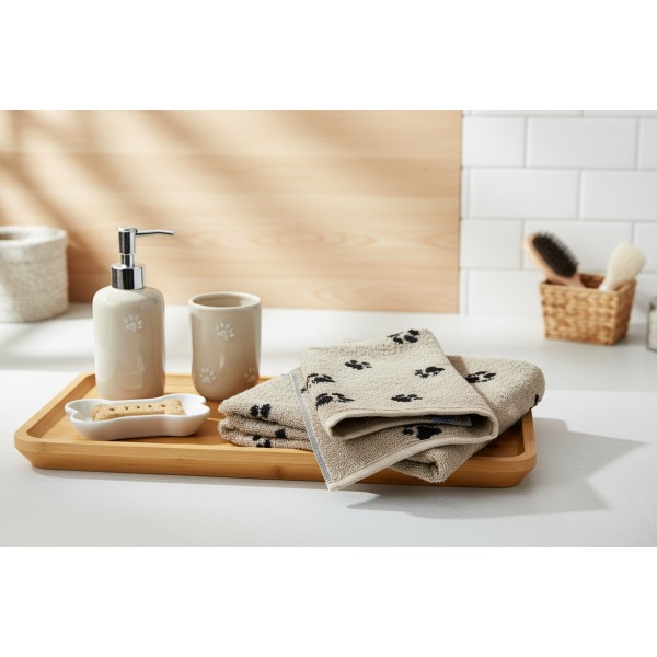 Ręcznik bawełniany 30x50 cm WE LOVE DOGS Paws 6247/93