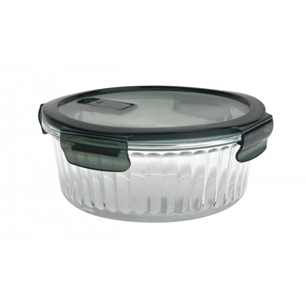 Pojemnik szklany 400 ml na żywność okrągły Rillet AMBITION