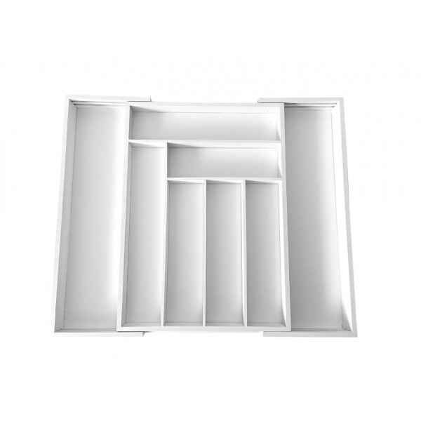 Wkład do szuflady 52x43x5 cm bambusowy biały KH1748