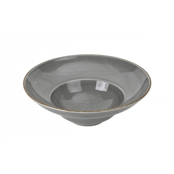 Talerz głęboki do pasty 26 cm Kaszub ART Szary