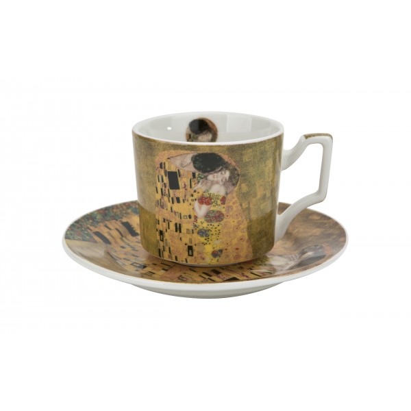 Komplet 2 filiżanek do espresso 110 ml + spodki The Kiss