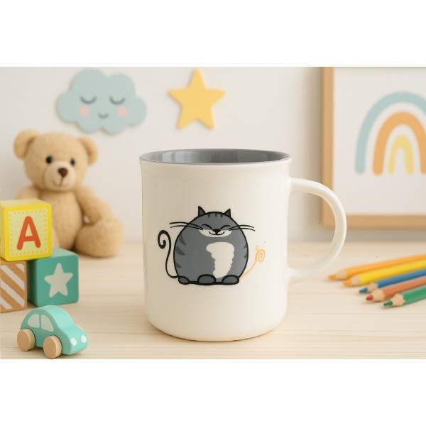 Kubek porcelanowy 330 ml Filemon Kotek Puszek