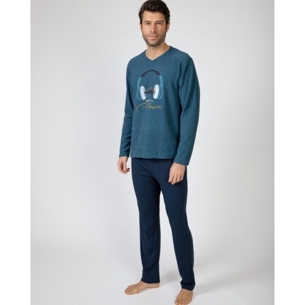 Piżama męska rozm. L P751324 Dark Grey