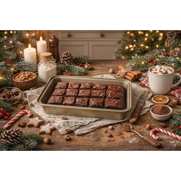 Forma do ciasta BROWNIE 30x20 cm Kitchen Tools blacha prostokątna