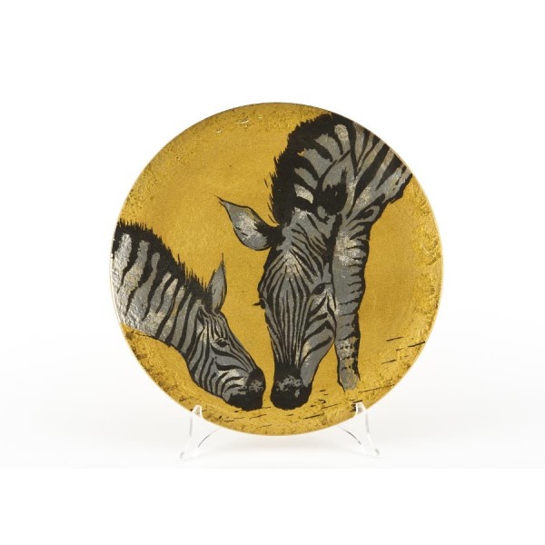 Talerz dekoracyjny 3933A Zebry 36,5 cm
