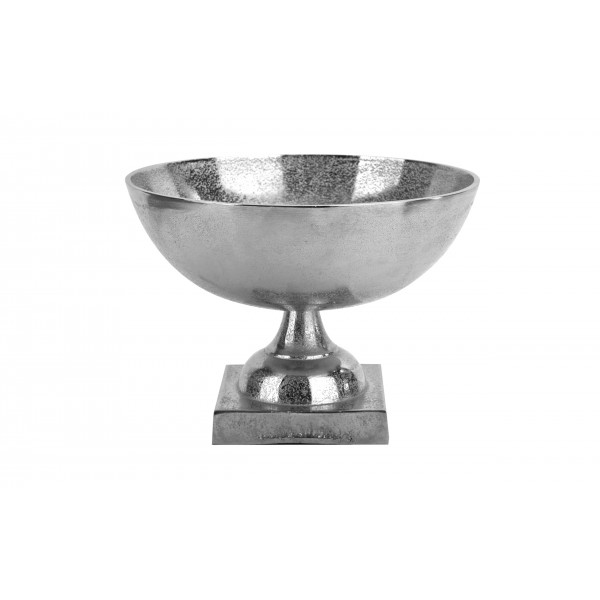 Waza dekoracyjna 25 cm srebrna 163276