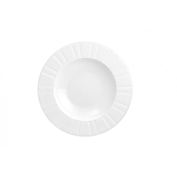 Talerz głęboki 23 cm Oktawa biała 0001