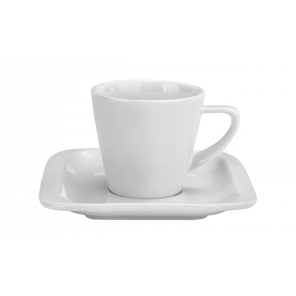 Komplet 2 filiżanek do espresso 80 ml + spodki Infinity