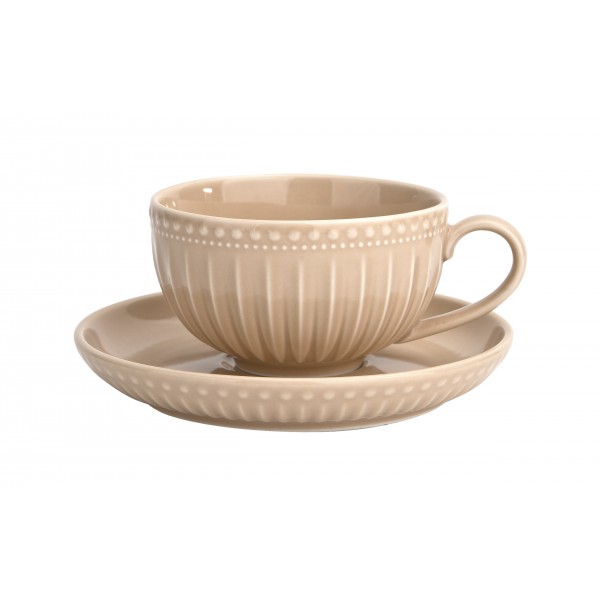 Filiżanka 250 ml ze spodkiem MOSAIQUE BEIGE