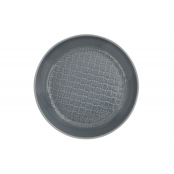 Talerz głęboki 20cm Marrakesz szaro-niebieski