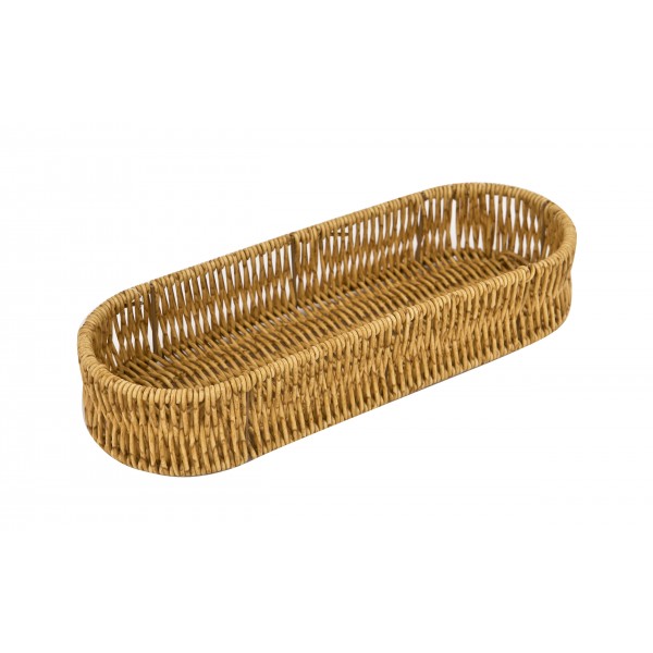 Koszyk owalny 31x11,5x6 cm jasny brąz 7773