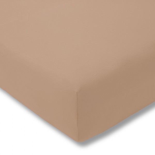 Prześcieradło z gumką jersey 200x200 cm KARAMEL feinjersey