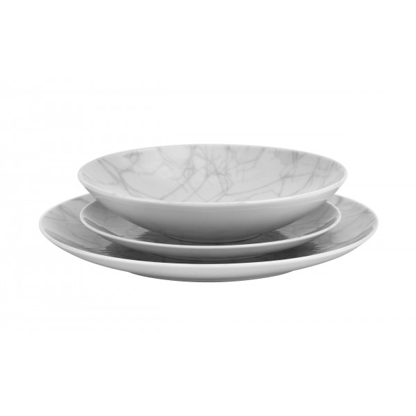 Komplet talerzy dla 6 osób Boss Spękalina N012 18 el.