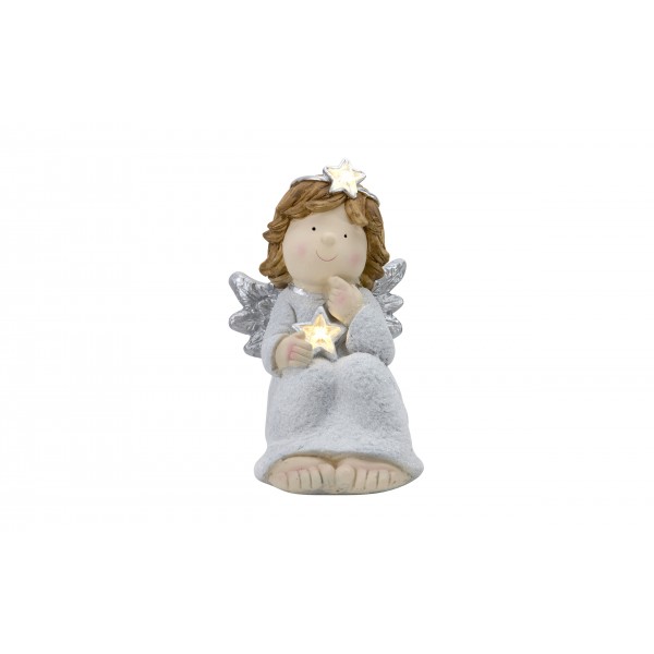 Figurka ozdobna świecąca Aniołek LED 41 cm