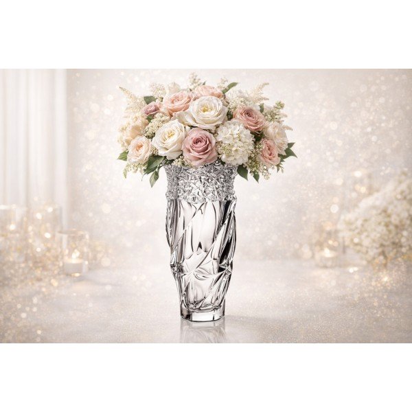 Wazon kryształowy 30 cm Flamenco Ice