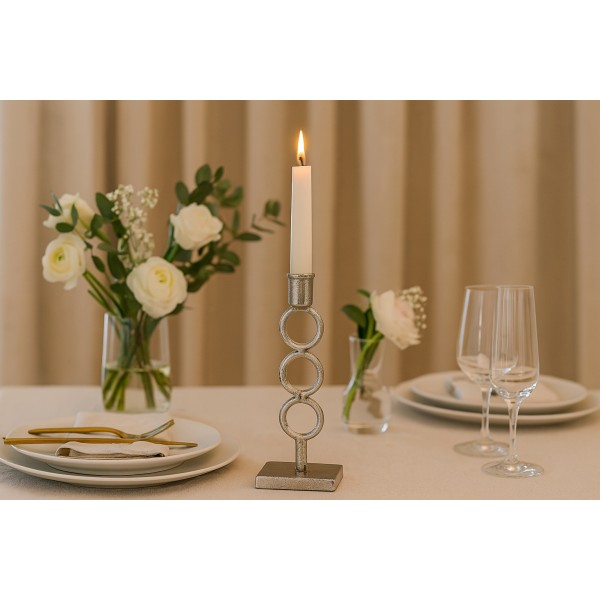 Świecznik metalowy 33 cm