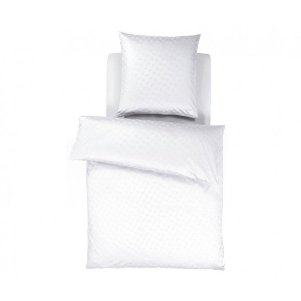 Pościel satynowa 135x200 cm Cornflower 4020-0 biała