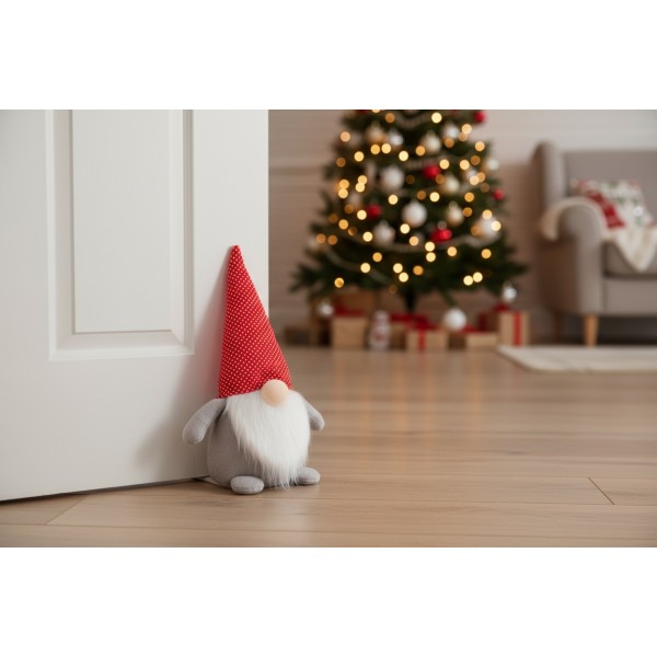 Stoper do drzwi ogranicznik Skrzat czerwony