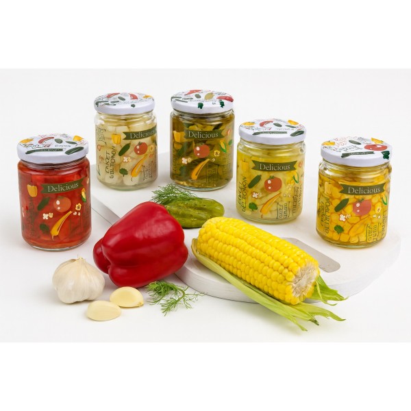 Komplet 6 słoików 650ml Shrink