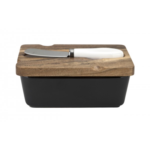 Maselnica ceramiczna z nożem KB-7784 czarna