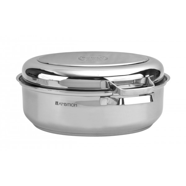 Brytfanna owalna z rusztem Expert 2w1 stalowa Ambition