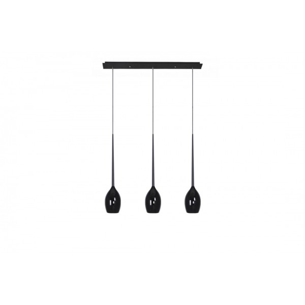 Lampa wisząca Izza 3 MD1288B-Shiny Black