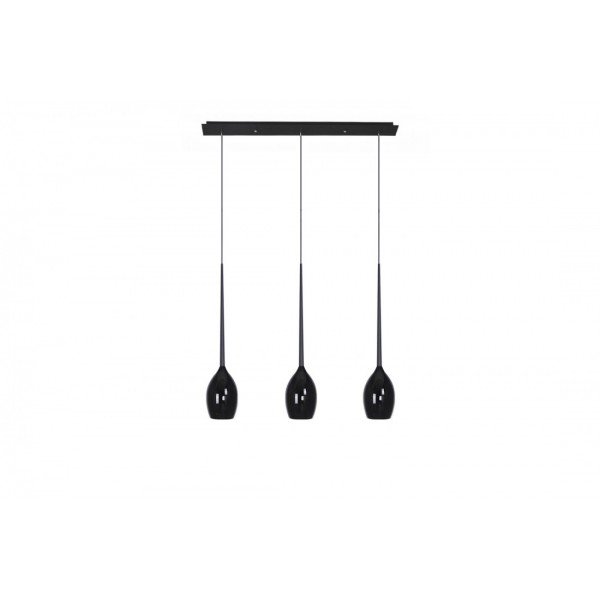 Lampa wisząca Izza 3 MD1288B-Shiny Black
